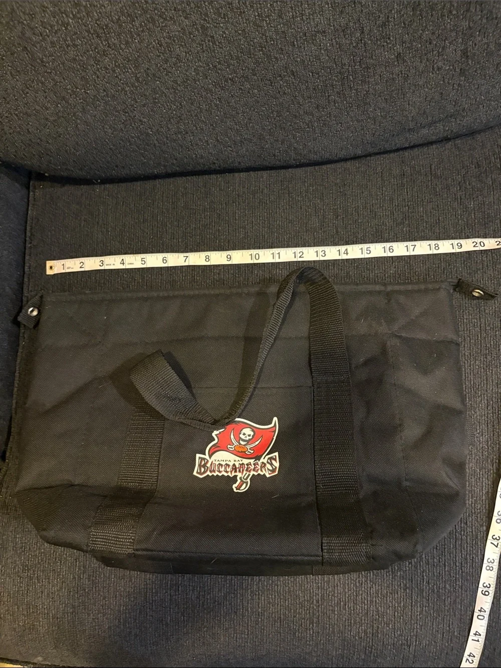 Black Canvas Tote Bag Tampa Bay Buccaneers